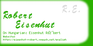 robert eisenhut business card